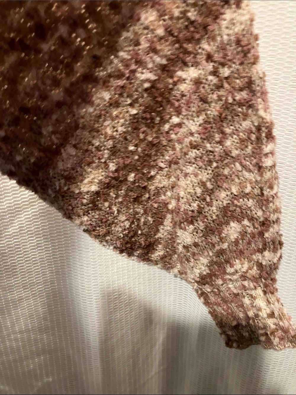 Nine West Marled Crewneck Sweater in Blush and Cream - Picture 10 of 14